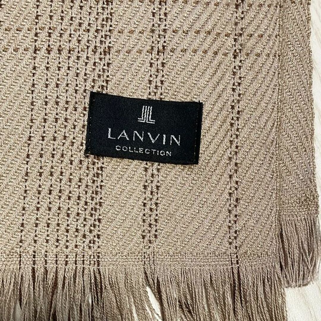 LANVIN COLLECTION(ランバンコレクション)のLANVIN マフラー ストール ☆絹・カシミヤ・極美品 メンズのファッション小物(マフラー)の商品写真