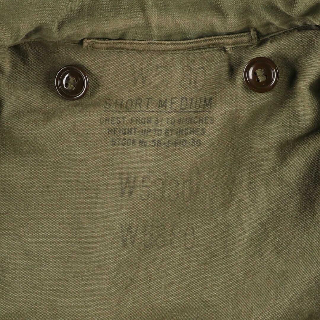 古着 50年代 米軍実品 M-51 ミリタリー フィールドジャケット USA製 SHORT MEDIUM メンズM ヴィンテージ /evb004375 メンズのジャケット/アウター(ミリタリージャケット)の商品写真