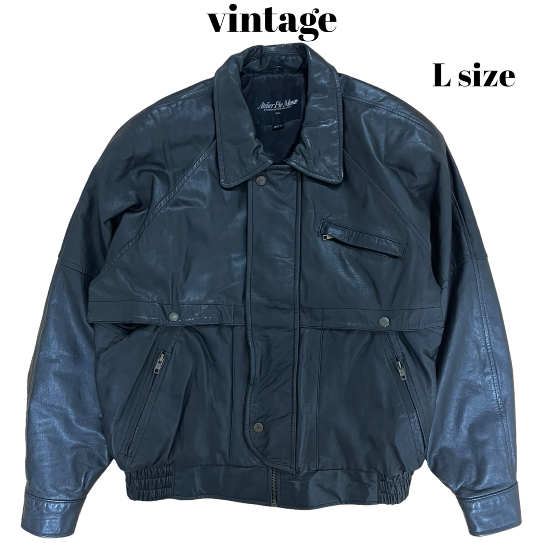 ART VINTAGE(アートヴィンテージ)の90’s vintage 牛革レザージャケット スタジャン  常田大希 メンズのジャケット/アウター(レザージャケット)の商品写真