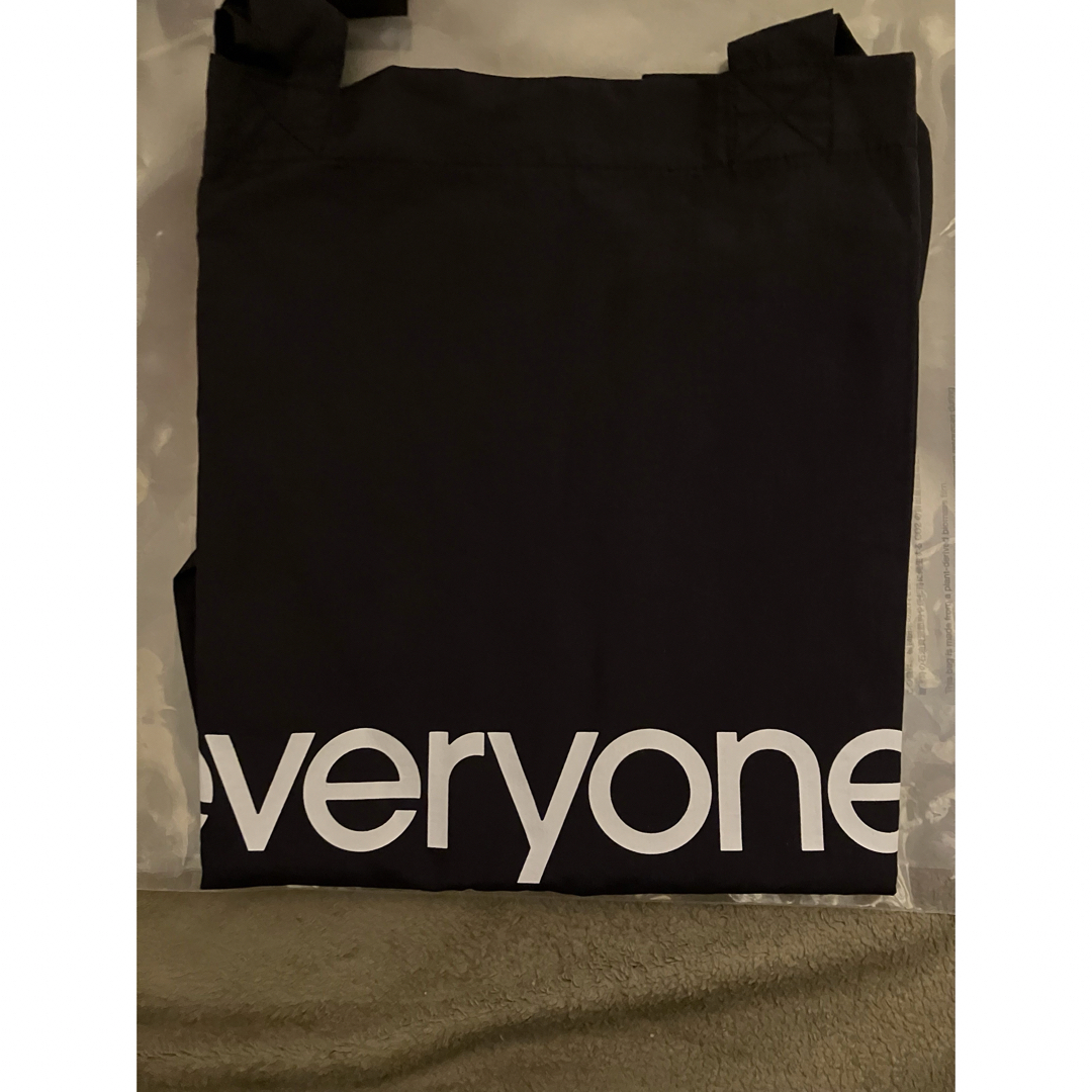 1LDK SELECT(ワンエルディーケーセレクト)の新品 everyone nylon logo tote bag BLACK  メンズのバッグ(トートバッグ)の商品写真