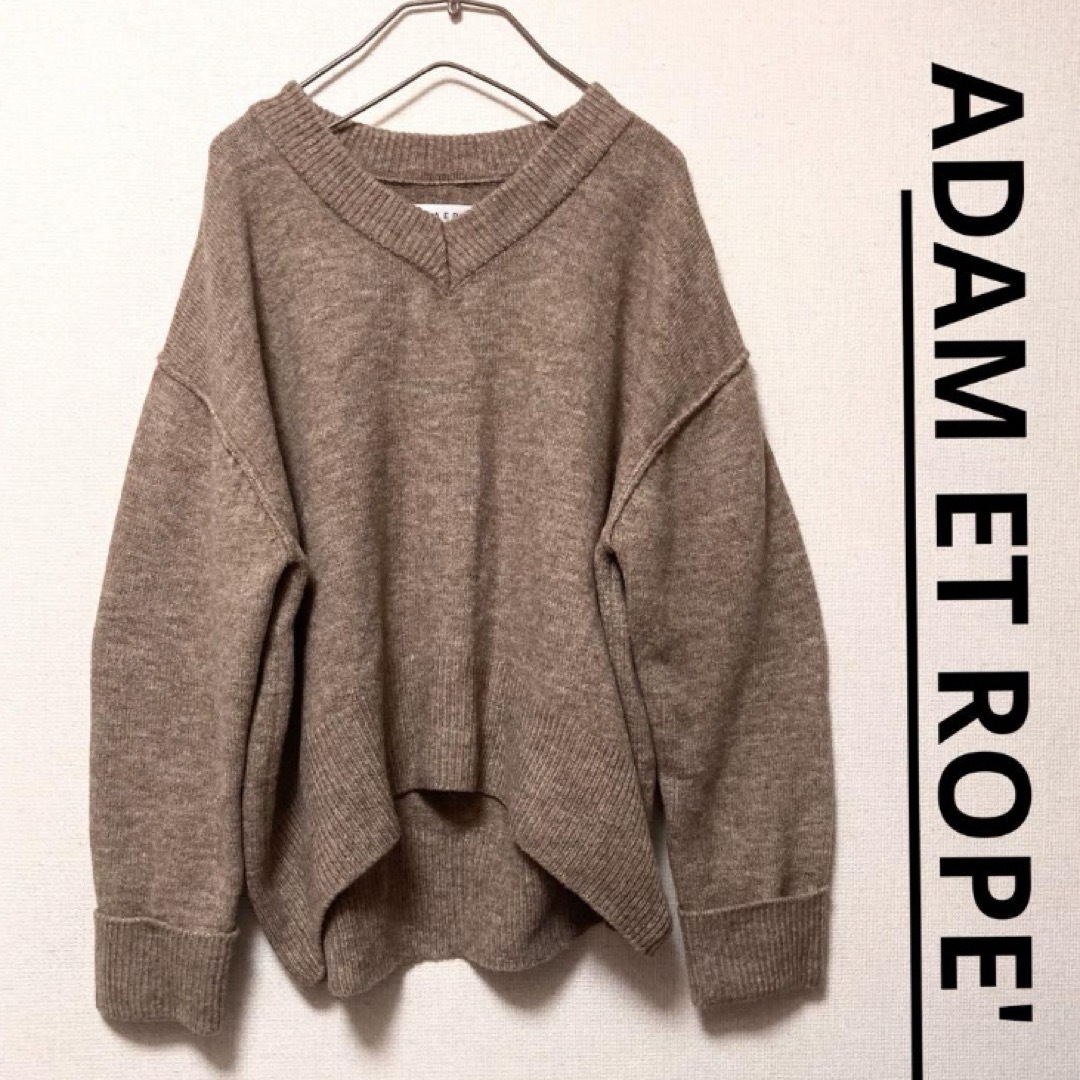 Adam et Rope'(アダムエロぺ)の美品■ Adam et rope'　ワイドスリーブニット　レディースセーター レディースのトップス(ニット/セーター)の商品写真