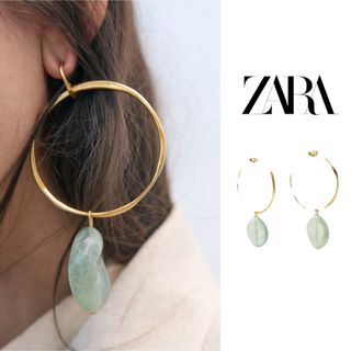 ザラ(ZARA)のZARA レジンフープピアス(ピアス)