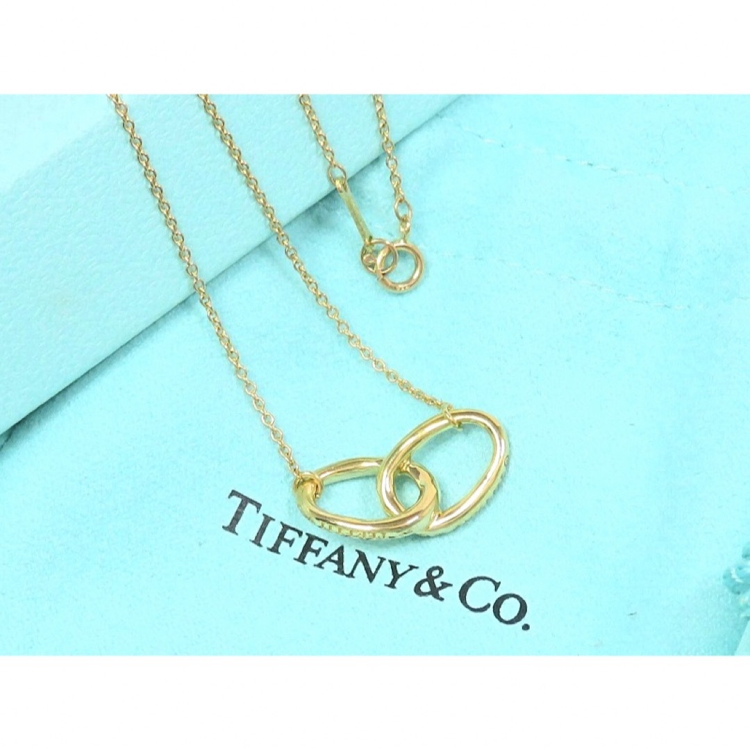 TIFFANY&Co ティファニー 750 ダブルループ ネックレス ゴールド