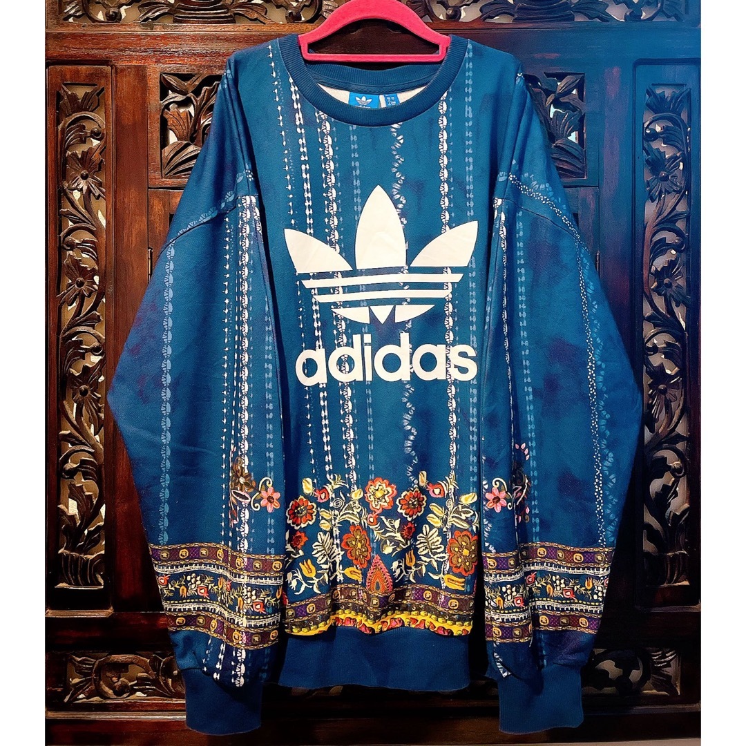 adidas - アディダス 大きいサイズ エスニック 花柄 ジャージ adidas - アディダス 大きいサイズ エスニック 花柄 ジャージ