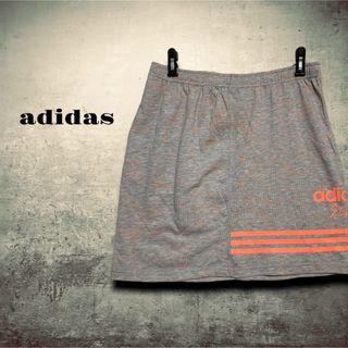 アディダス(adidas)のadidas アディダス　スカート　ミニスカート　レディース　スウェット(ウエア)