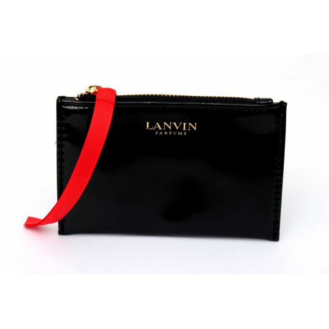 LANVIN(ランバン)のランバン ポーチ 未使用 ノベルティ ブランド コインケース 小物入れ レディース ブラック LANVIN レディースのファッション小物(ポーチ)の商品写真