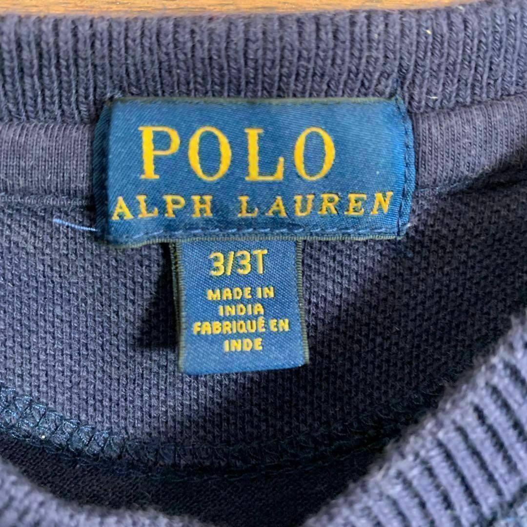 POLO RALPH LAUREN(ポロラルフローレン)のポロラルフローレン ポロシャツ 120cmサイズ相当 子供 紺 ネイビー 半袖 キッズ/ベビー/マタニティのキッズ服男の子用(90cm~)(Tシャツ/カットソー)の商品写真