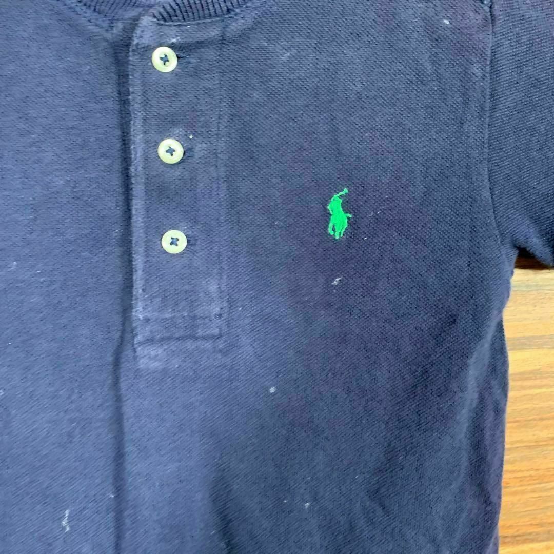 POLO RALPH LAUREN(ポロラルフローレン)のポロラルフローレン ポロシャツ 120cmサイズ相当 子供 紺 ネイビー 半袖 キッズ/ベビー/マタニティのキッズ服男の子用(90cm~)(Tシャツ/カットソー)の商品写真