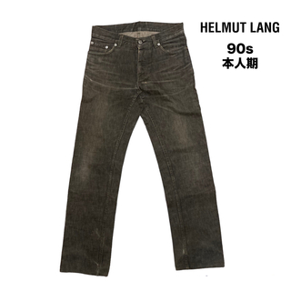 ヘルムートラング(HELMUT LANG)の90s 本人期 HELMUT LANG ブラックデニムパンツ 1999(デニム/ジーンズ)