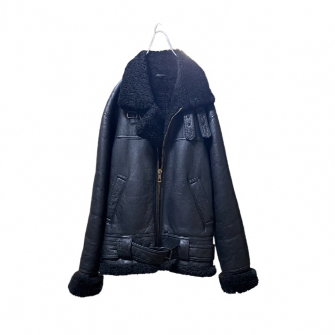 【最強ムートン】ブラック B-3 フライトジャケット メンズのジャケット/アウター(フライトジャケット)の商品写真