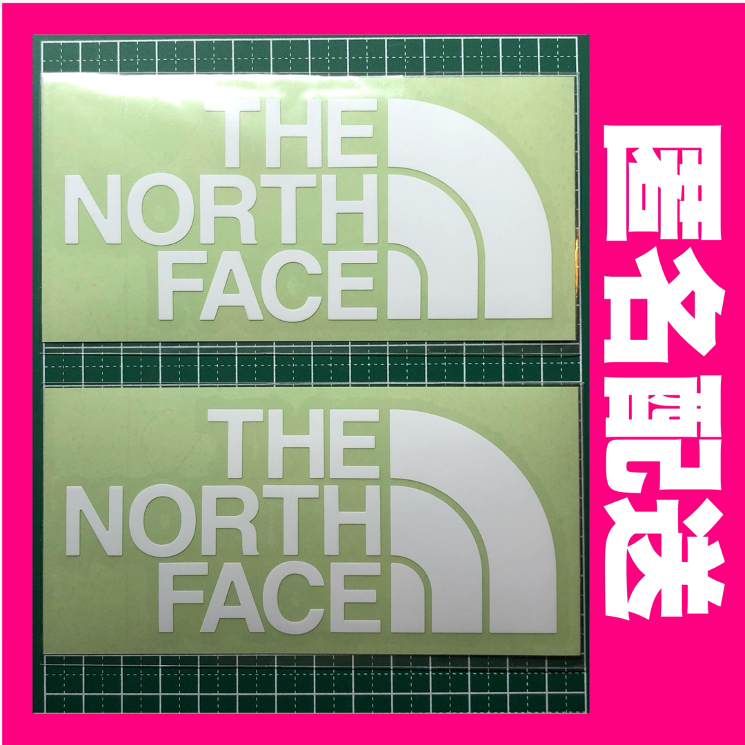 THE NORTH FACE(ザノースフェイス)のTHE NORTH FACE ザ ノース フェイス カッティングステッカー白2枚 スポーツ/アウトドアのアウトドア(その他)の商品写真