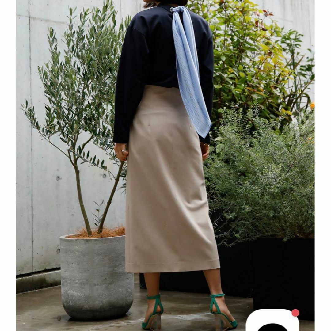 LE CIEL BLEU(ルシェルブルー)の【特別セール！】LE CIEL BLEU Fold Waist Skirt レディースのスカート(ひざ丈スカート)の商品写真