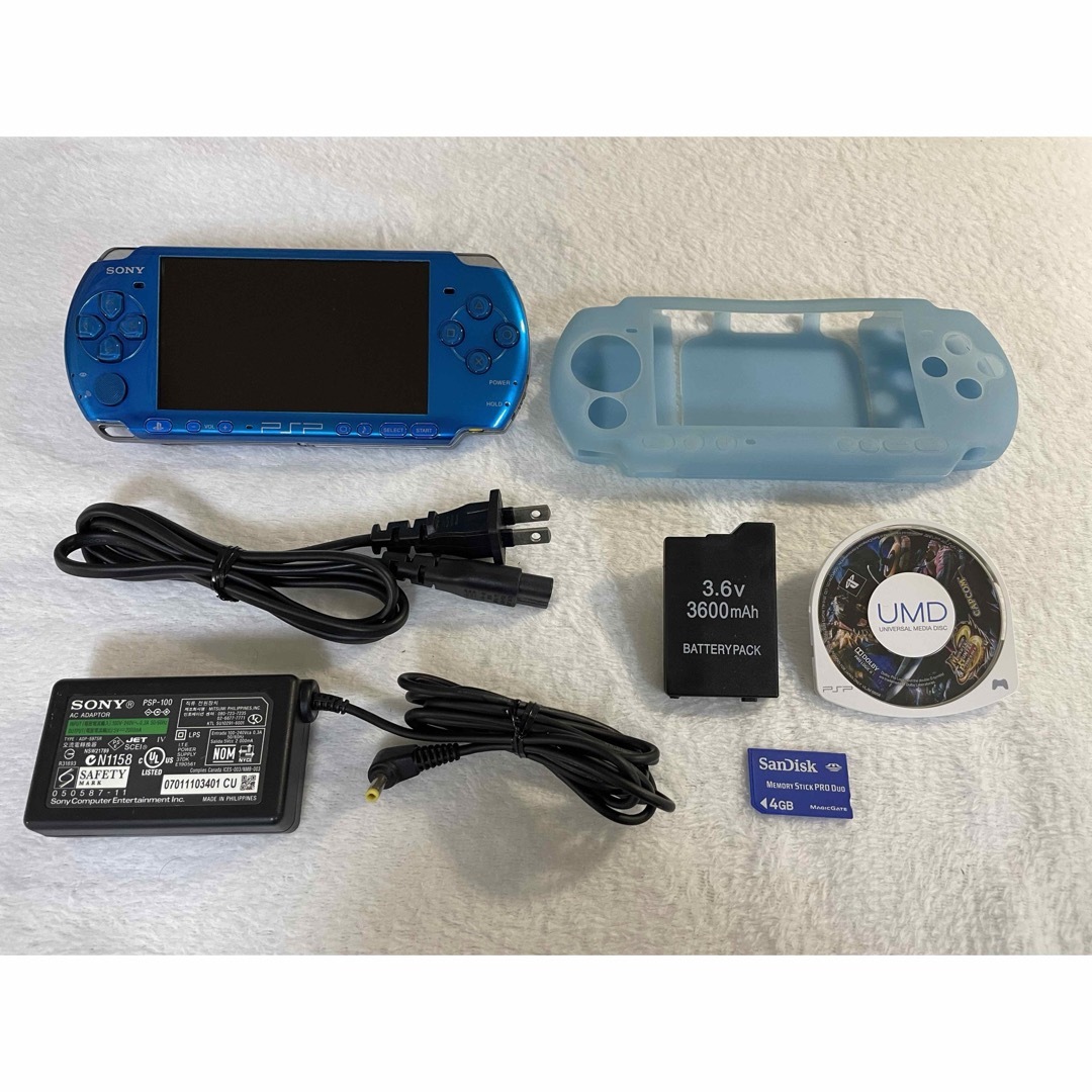 PlayStation Portable - ☆美品☆ PSP 3000 本体 バイブラントブルーの