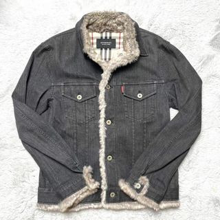 バーバリーブラックレーベル(BURBERRY BLACK LABEL)のBURBERRY BLACK LABEL ラビットファー　デニムジャケット(Gジャン/デニムジャケット)