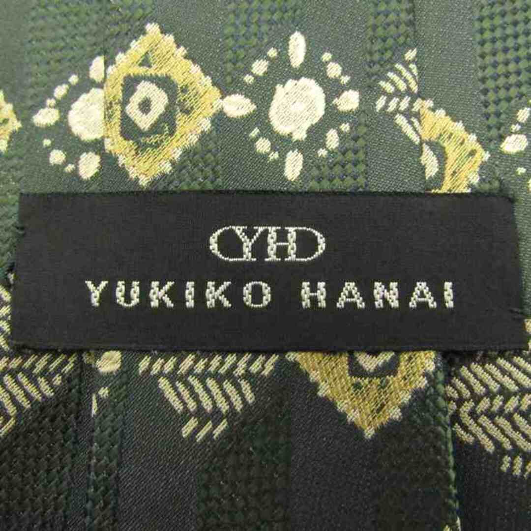 Yukiko Hanai(ユキコハナイ)のユキコハナイ ブランド ネクタイ シルク 総柄 小紋柄 メンズ グリーン YUKIKO HANAI メンズのファッション小物(ネクタイ)の商品写真