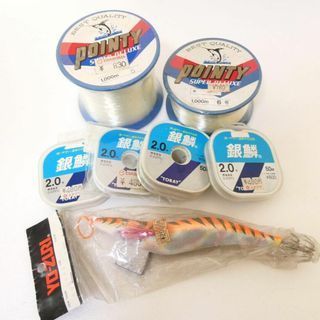 新品未使用品まとめ 釣り フィッシング 針 糸 おもり ルアー(釣り糸/ライン)