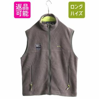 パタゴニア(patagonia)の00s 00年製 パタゴニア シンチラ フリース ベスト メンズ L 古着 PATAGONIA オールド ジップアップ アウトドア ハイネック 前開き 企業 灰(ベスト)