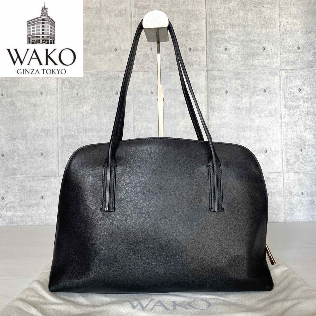 ロイヤルブランド【良品】WAKO×MAURO GOVERNA ブラック トートバッグ