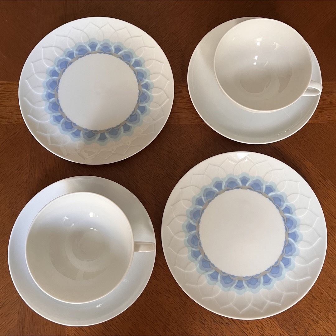 Rosenthal(ローゼンタール)の【レア美品】ローゼンタール★ロータス★トリオ　ペア インテリア/住まい/日用品のキッチン/食器(食器)の商品写真