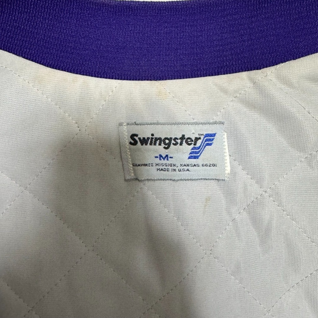 【早い者勝ち】USA SWINGSTER スタジャン 古着 ナイロン ジャケット メンズのジャケット/アウター(ナイロンジャケット)の商品写真