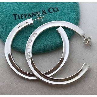 ティファニー(Tiffany & Co.)のTiffany 1837ナロー フープ ピアス希少美品(ピアス)