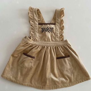 ザラキッズ(ZARA KIDS)のベビー　ワンピース　♡ ジャンパースカート　刺繍　女の子　ガール　フリル(ワンピース)