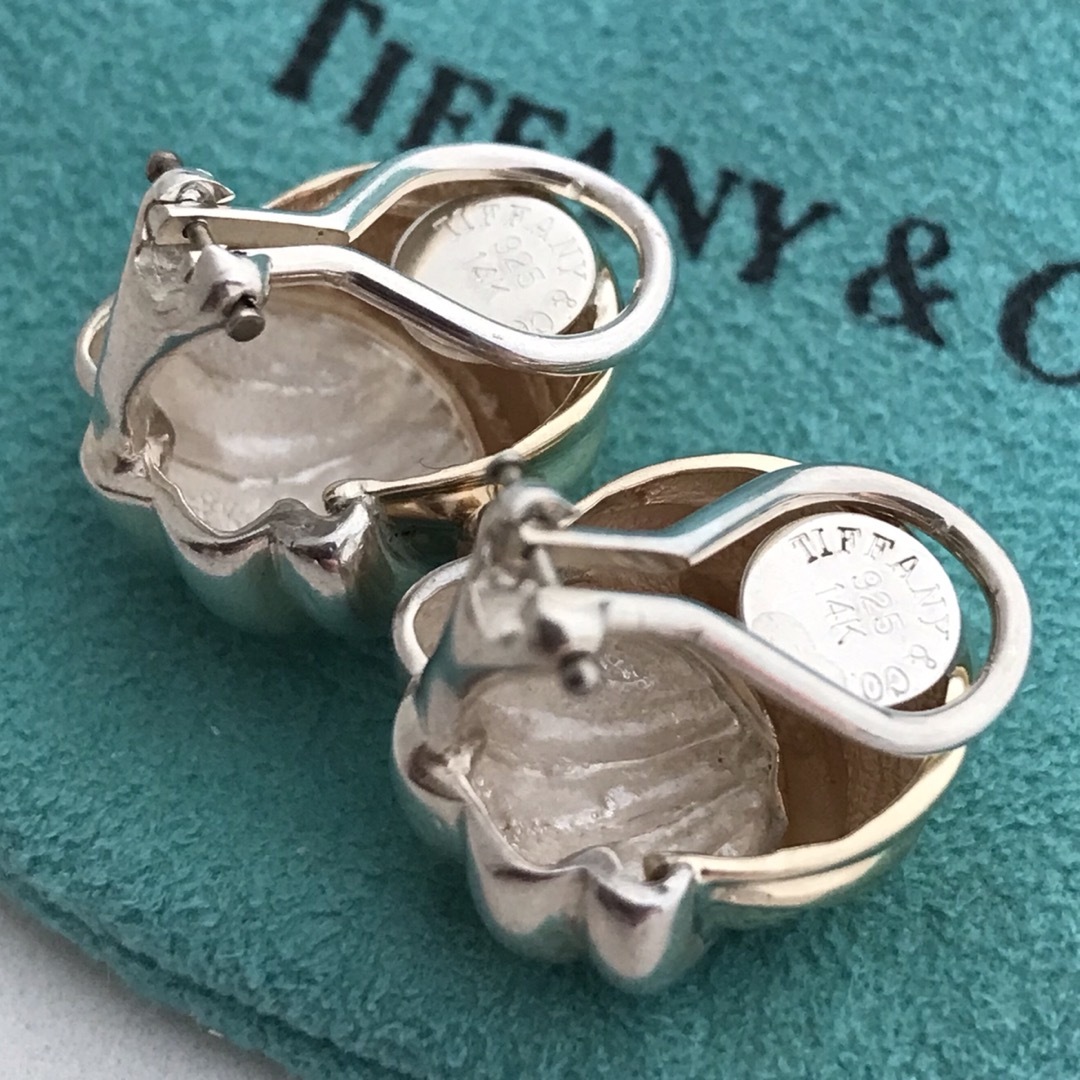 イヤリングTiffany ヴィンテージコンビイヤリング希少美品 - イヤリング