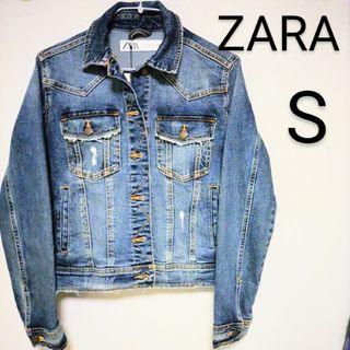 ザラ(ZARA)のZARA ザラ デニムジャケット Gジャン レディース S 新品未使用 春服(Gジャン/デニムジャケット)