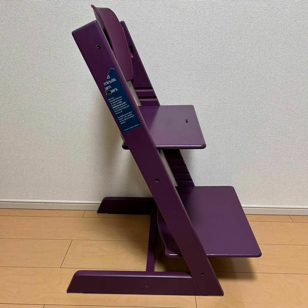 Stokke(ストッケ)のSTOKKE ストッケ　トリップトラップ　紫　パープル　ベビーチェア　ハイチェア インテリア/住まい/日用品の椅子/チェア(ダイニングチェア)の商品写真