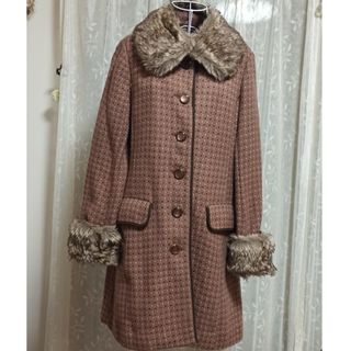 アクシーズファム(axes femme) ロングコート(レディース)（ドット）の