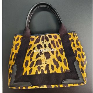 バレンシアガ(Balenciaga)の美品☆バレンシアガ　BALENCIAGA トートバッグ　ヒョウ柄　ポーチ付(ハンドバッグ)