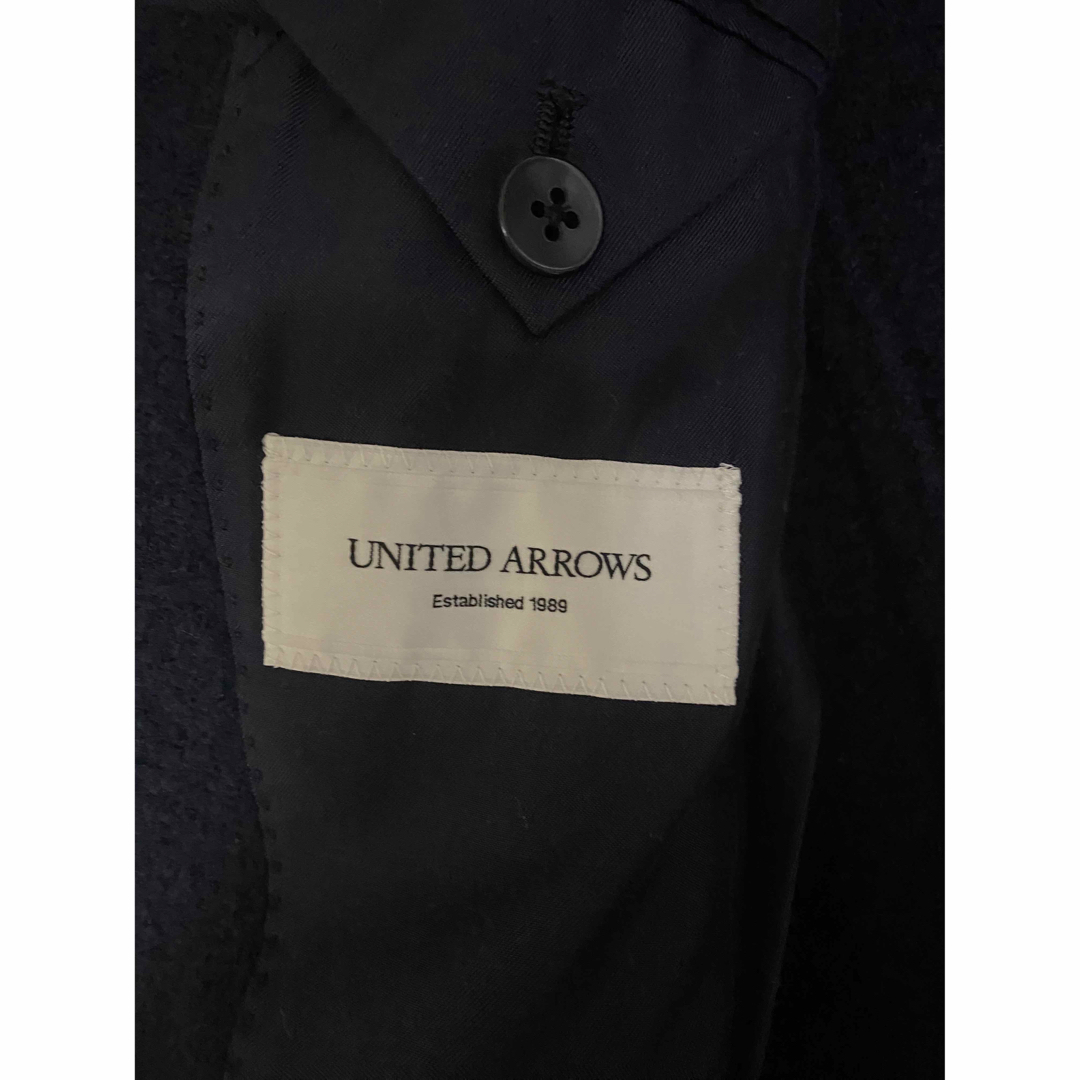 UNITED ARROWS(ユナイテッドアローズ)の【ユナイテッドアローズ】ウールナイロン ダブルブレストジャケット ネイビー 46 メンズのジャケット/アウター(テーラードジャケット)の商品写真