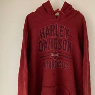 ハーレーダビッドソン(Harley Davidson)のメキシコ製 90s ハーレーダビットソン スウェットパーカー 両面プリント(スウェット)