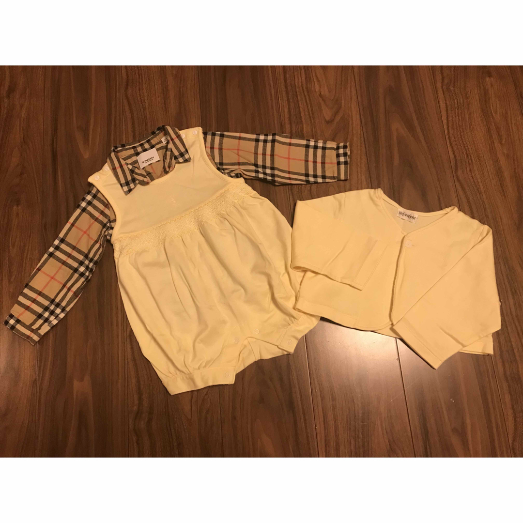 BURBERRY(バーバリー)の新品　バーバリー　シャツ　長袖シャツ　サンローラン　ロンパース　カーディガン キッズ/ベビー/マタニティのキッズ服男の子用(90cm~)(Tシャツ/カットソー)の商品写真