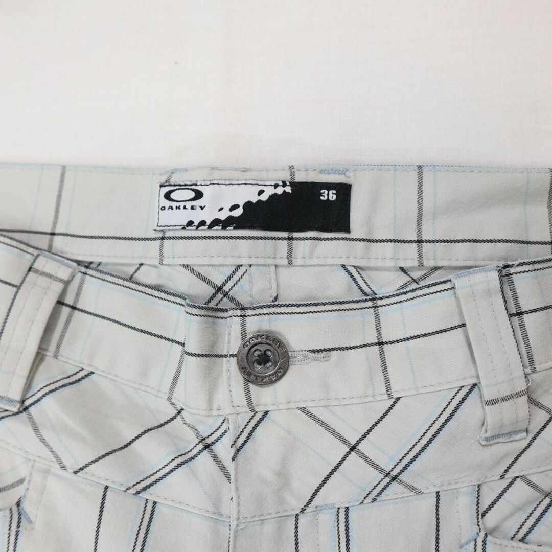 Oakley(オークリー)の大きいサイズ オークリー チェック柄ストレートパンツ ゴルフパンツ36 XL相当 メンズのパンツ(スラックス)の商品写真