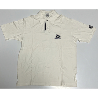 シナコバ(SINACOVA)のシナコバ　メンズ　ロゴ　半袖　刺繍　ワッペン　ポロシャツ　Ｌサイズ　ゴルフ(ポロシャツ)