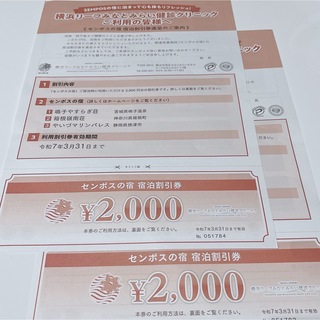 センポスの宿　宿泊割引券　令和7年3月31日まで　2000円×2枚(その他)