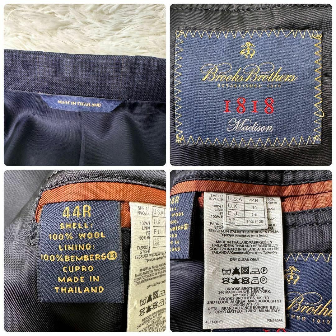 あり伸縮性Brooks Brothers テーラードジャケット 50(XL位) 紺