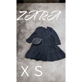 ザラ(ZARA)のZARA/Aラインフリルワンピースドレス(ひざ丈ワンピース)