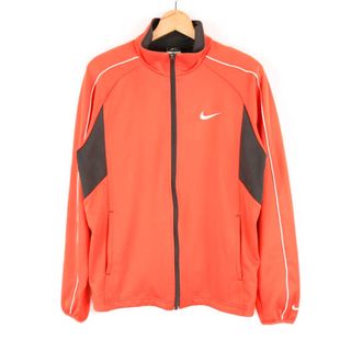 ナイキ(NIKE)のナイキ トラックジャケット ジャージ上 DRI-FIT スポーツウエア アウター メンズ Mサイズ オレンジ系 NIKE(ブルゾン)