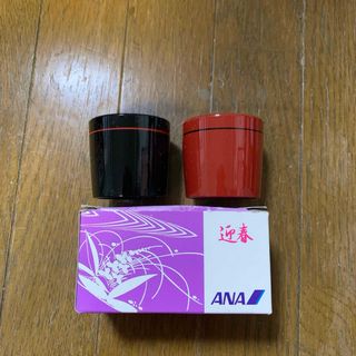 エーエヌエー(ゼンニッポンクウユ)(ANA(全日本空輸))のANA 山中塗　ぐいのみ　非売品(ノベルティグッズ)