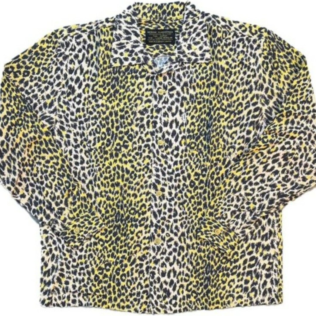 SAPEur Leopard Rayon L/S Shirt "Yellow" メンズのトップス(シャツ)の商品写真