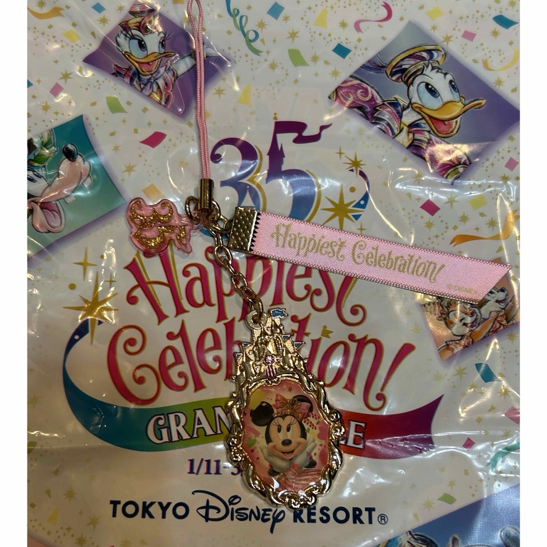 Disney(ディズニー)の売り切り価格💫ディズニーランド35周年限定品 ミニーマウス ストラップ エンタメ/ホビーのおもちゃ/ぬいぐるみ(キャラクターグッズ)の商品写真