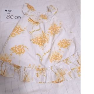 ベビーギャップ(babyGAP)の菜の花ワンピース　ベビーギャップ　gap フリル(ワンピース)