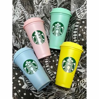 スターバックスコーヒー(Starbucks Coffee)のレア　海外　スターバックス　フィリピン独占　パステルカラー　リユーザブルカップ(容器)