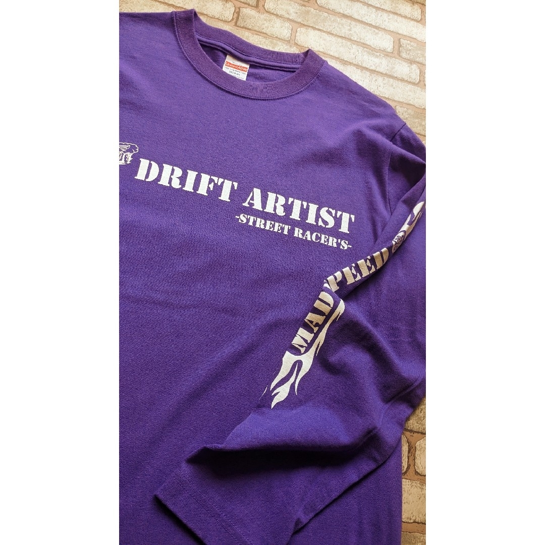 UnitedAthle(ユナイテッドアスレ)の【MADSPEED】趣味Tシャツ ドリフト DRIFT スープラ シルビア 紫 自動車/バイクの自動車(車外アクセサリ)の商品写真