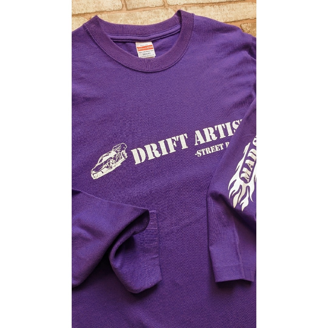 UnitedAthle(ユナイテッドアスレ)の【MADSPEED】趣味Tシャツ ドリフト DRIFT スープラ シルビア 紫 自動車/バイクの自動車(車外アクセサリ)の商品写真