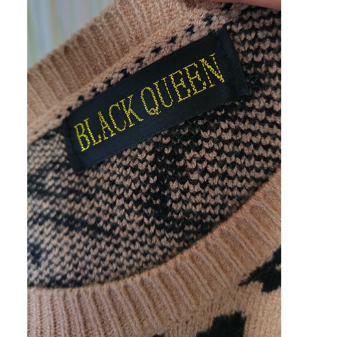 ブラッククイーン BLACK QUEEN ギャル　ニット　 ヒョウ柄 レディースのトップス(ニット/セーター)の商品写真