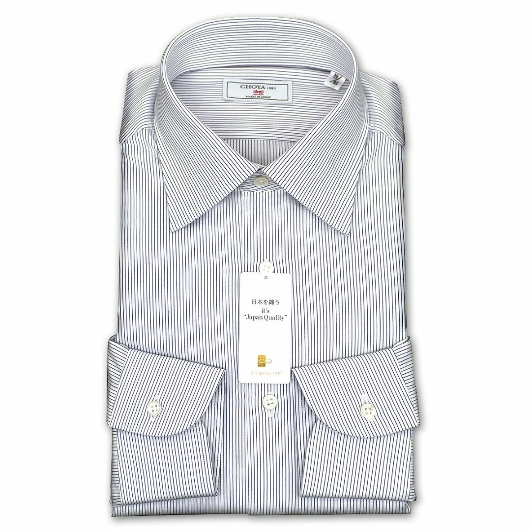 CHOYA SHIRT(チョーヤシャツ)のM542新品CHOYA1886ストライプワイシャツ40-82￥14300日本製 メンズのトップス(シャツ)の商品写真