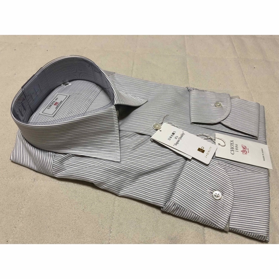 CHOYA SHIRT(チョーヤシャツ)のM542新品CHOYA1886ストライプワイシャツ40-82￥14300日本製 メンズのトップス(シャツ)の商品写真